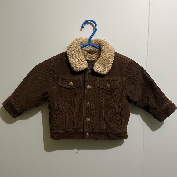 Baby Gap Toddler Corduroy Sherpa Jacket Size 18-24 Months - Picture 1 of 5
